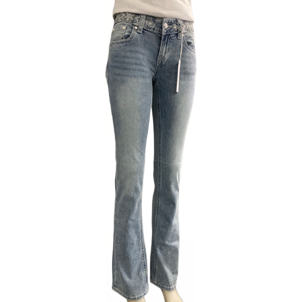 Sadie Hipster Bootcut Grace In LA Light Denim Jeans US31 Left SALE