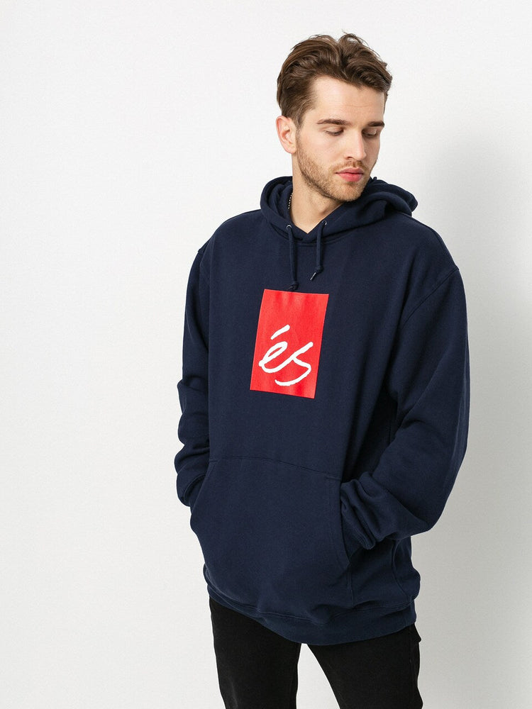 Main Block Es Navy Fleece Hoodie Sz Small Left SALE