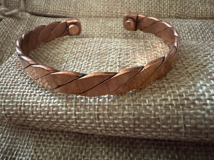Thin Rope Copper Cuff