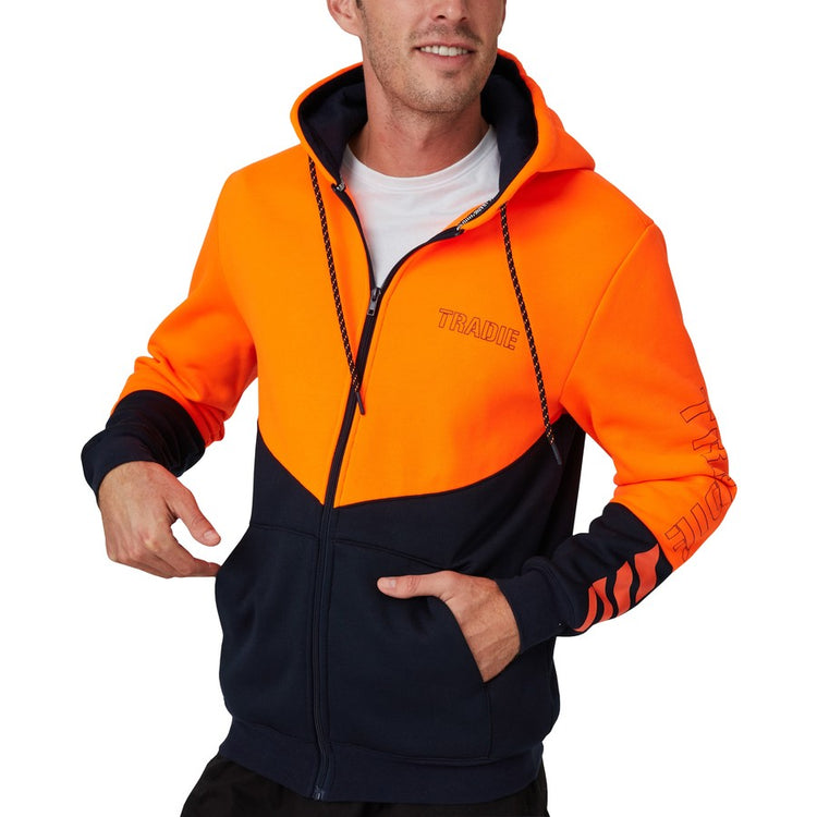 Tradie Mens Hi Vis Hoodie 2XL Left SALE
