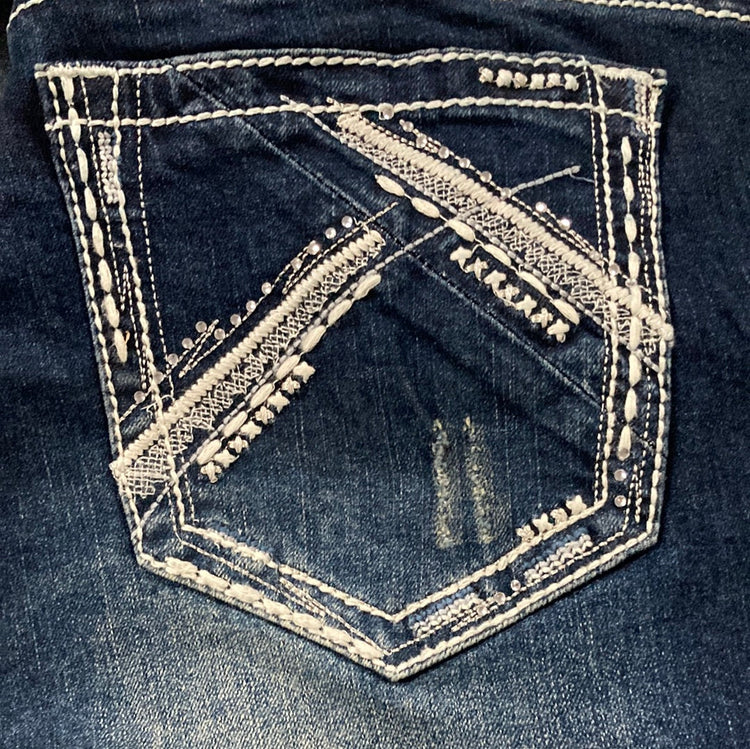 Crossroads Mid-Rise Charme Denim Shorts AU16 Left SALE