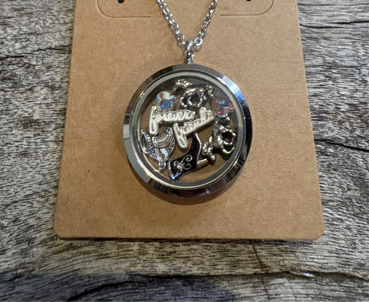 Forever Friends Swarovski Silver Necklace