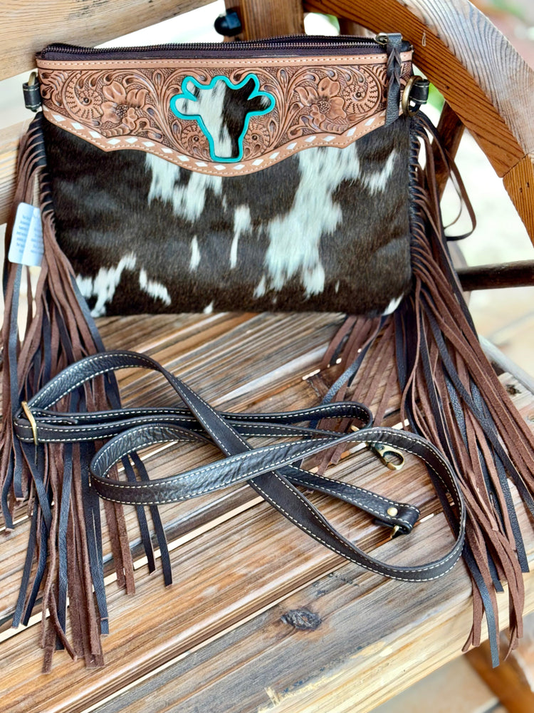 Marbella Genuine Cowhide Crossbody Handbag