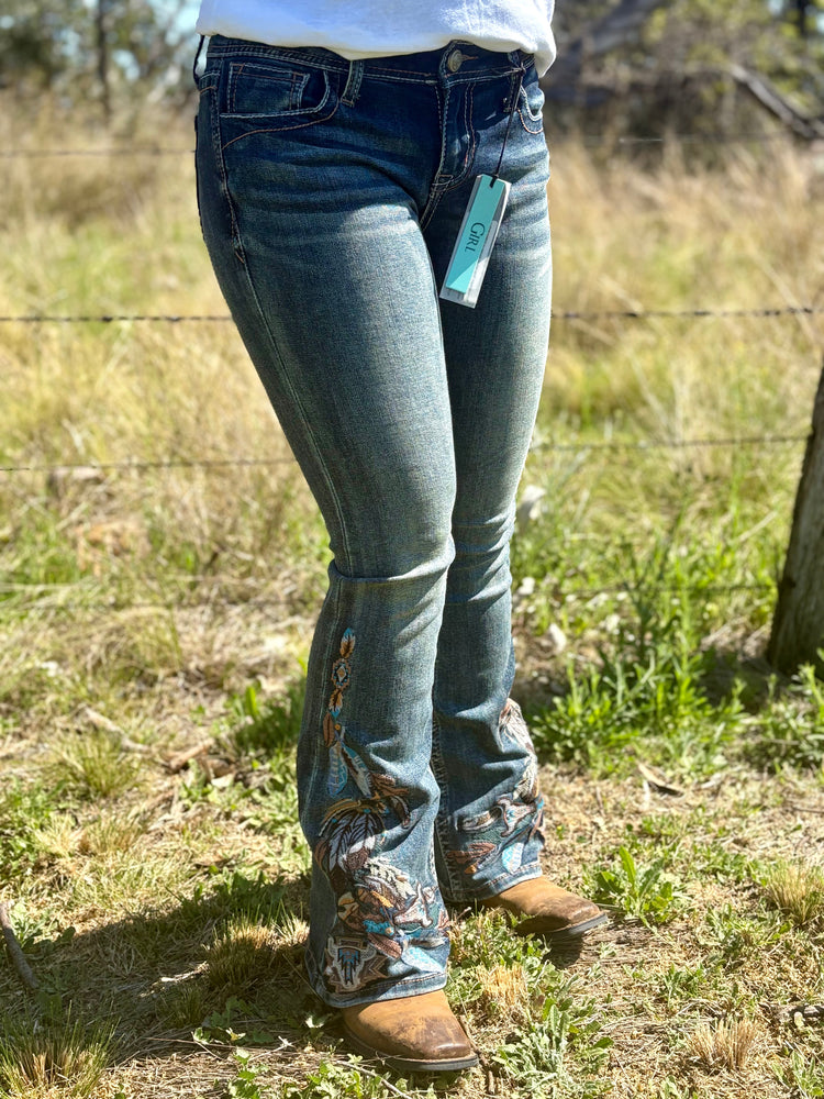 Lainey Western Grace In La Youth Girls Bootcut Jeans