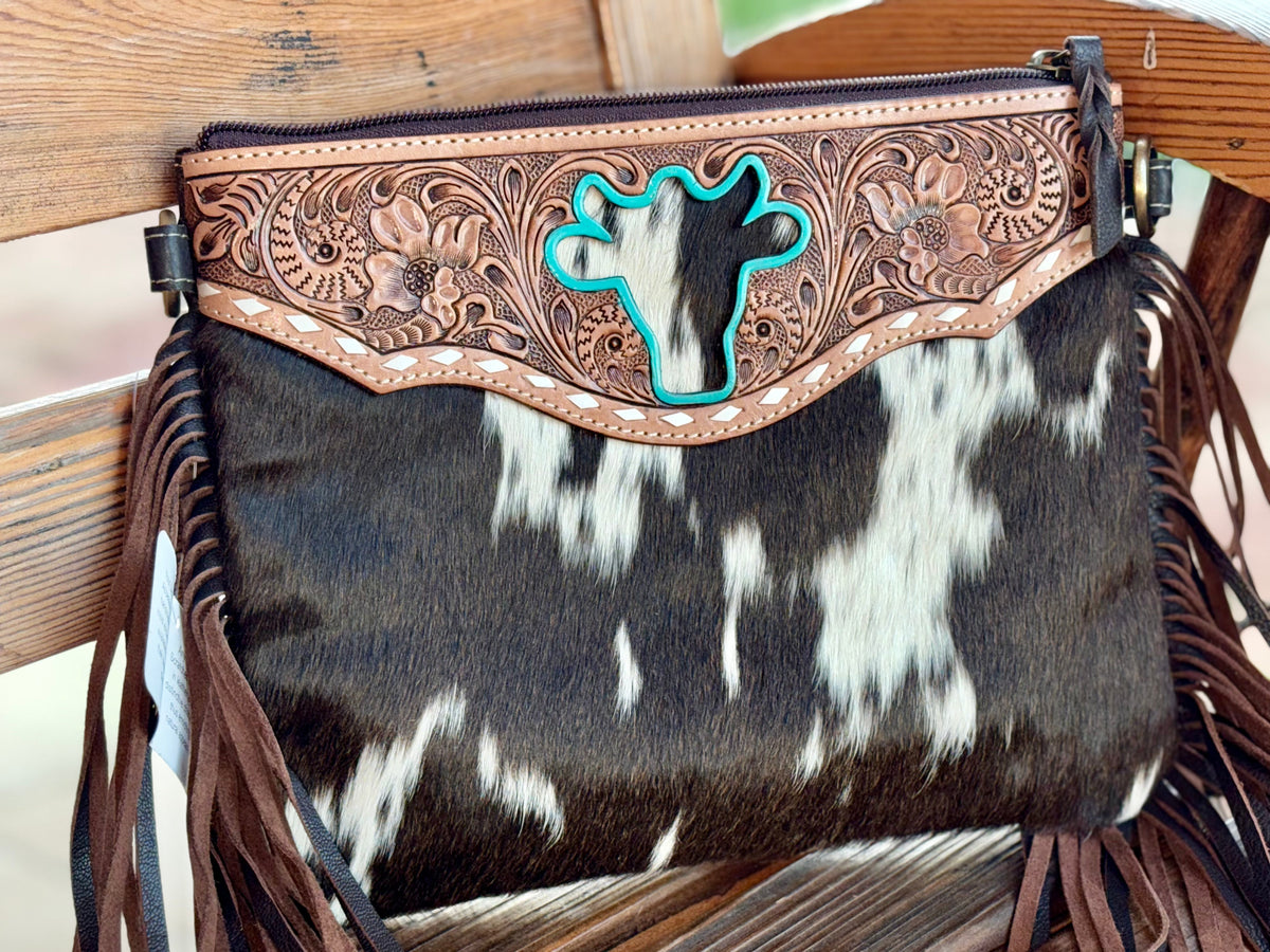 Marbella Genuine Cowhide Crossbody Handbag