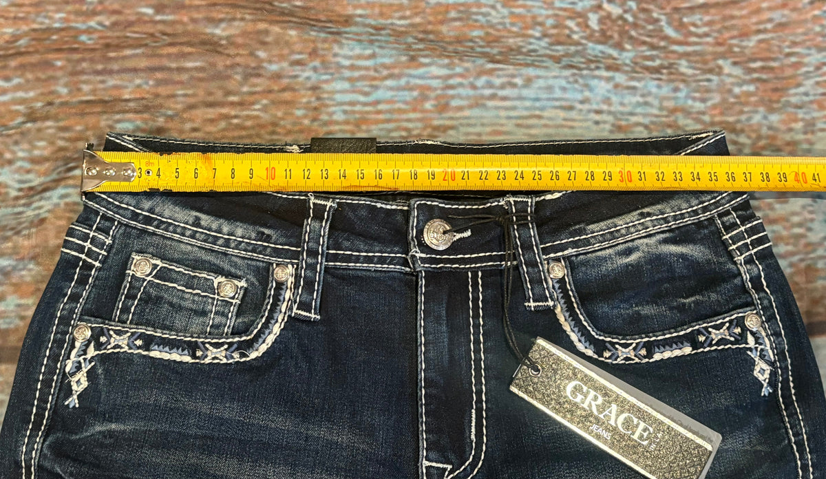 Rearing Horse Grace In LA Mid-Rise Easyfit Bootcut Jeans US28 Left SALE