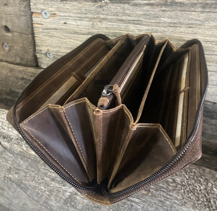 Jack's Inn 54 Longhorn Go Bad Or Go Home Leather Wallet SALE