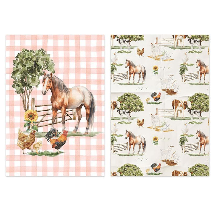 Farmyard Tea Towel