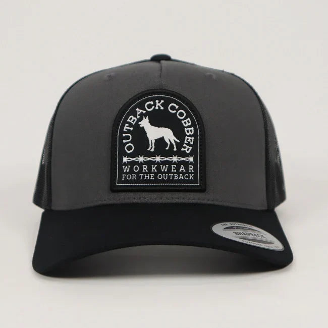 Outback Cobber Charcoal Roma Trucker Cap