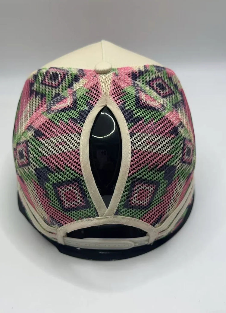 CTC MULTI AZTEC PONYTAIL TRUCKER CAP