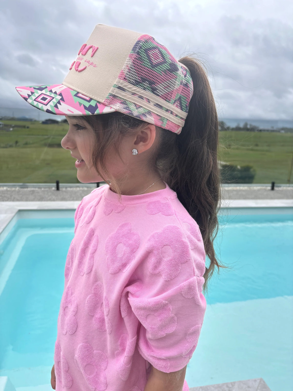 CTC MULTI AZTEC PONYTAIL TRUCKER CAP