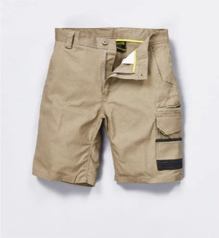 Mens Khaki Tradie Flex Cargo Shorts Sz30 Left CLEARANCE SALE