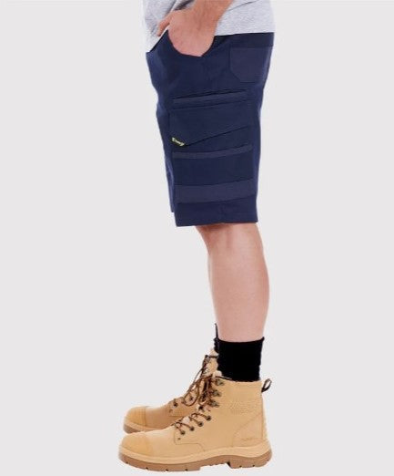 Mens Navy Tradie Flex Cargo Shorts Sz30 & 32 Left SALE
