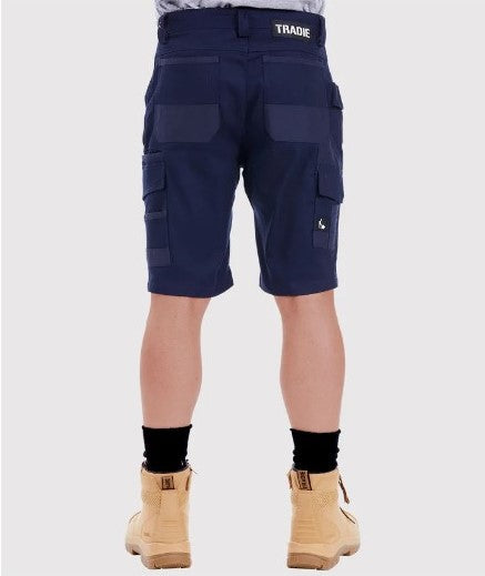 Mens Navy Tradie Flex Cargo Shorts Sz30 & 32 Left SALE