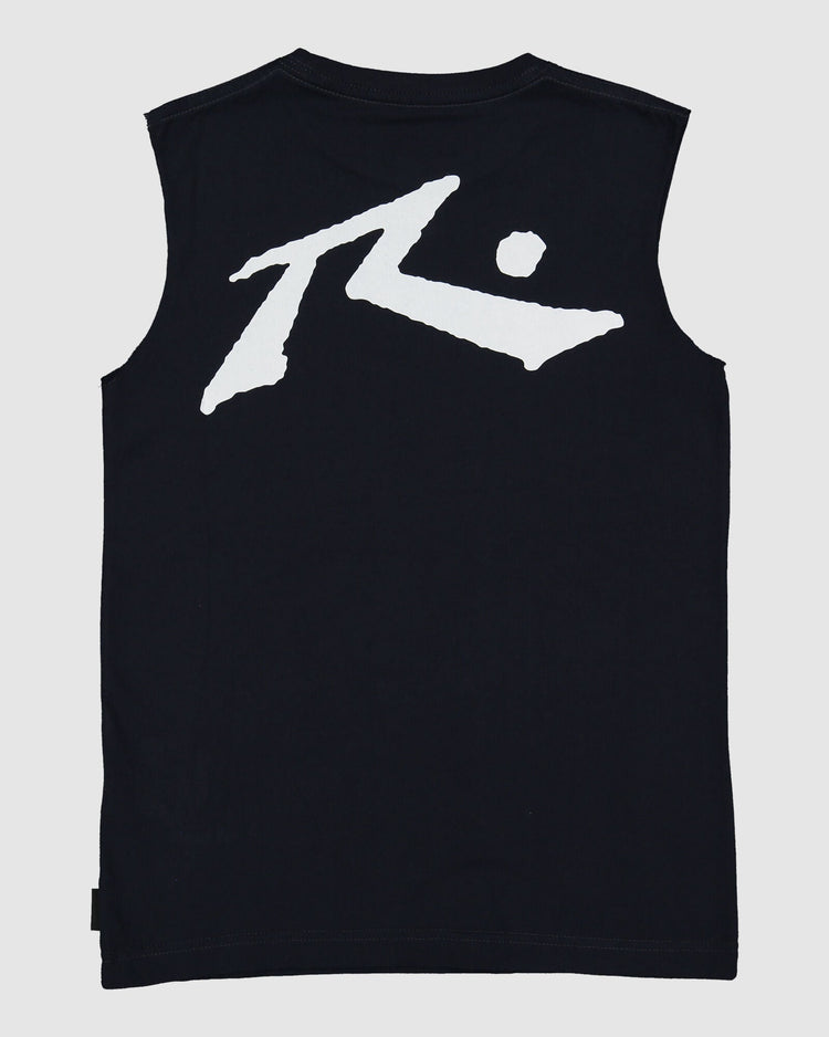 Teen Boys Rusty Navy Competition Muscle Tank Sz10 Left SALE