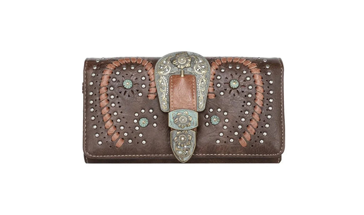 Montana West Antique Buckle Collection Wallet ON SALE
