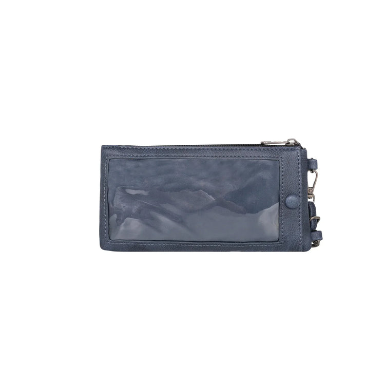 Navy Floral Tooled Collection Montana West Phone Wallet/Crossbody Bag