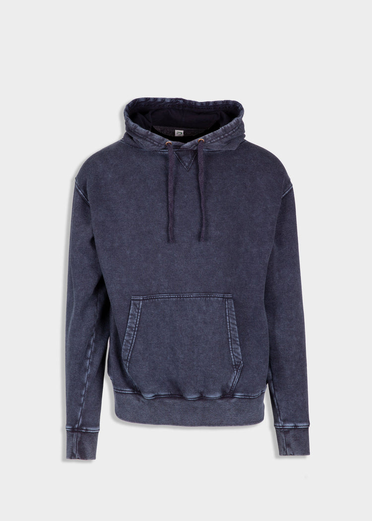 Mens Grey Stone Wash Fleece Work Hoodie ON SALE XL left