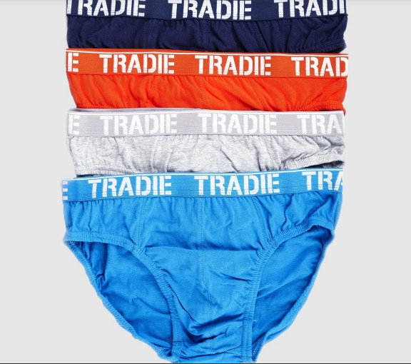 Tradie Mens 4PK Brief Undies Sz Medium Large & 2XL SALE