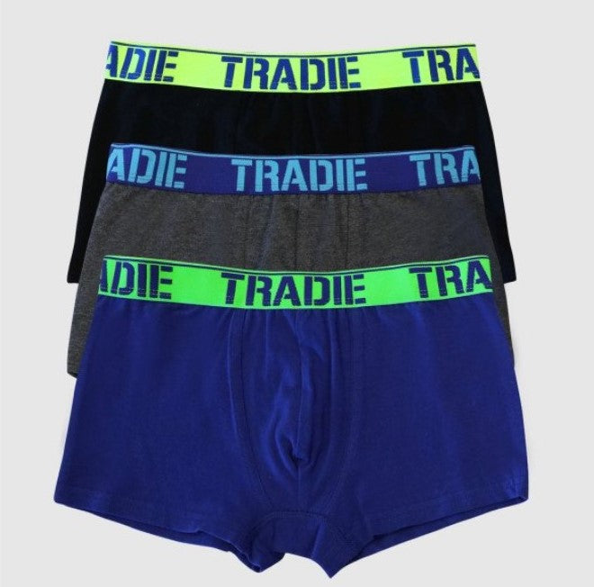 Tradie Boys 3PK Fitted Trunk Underwear SALE