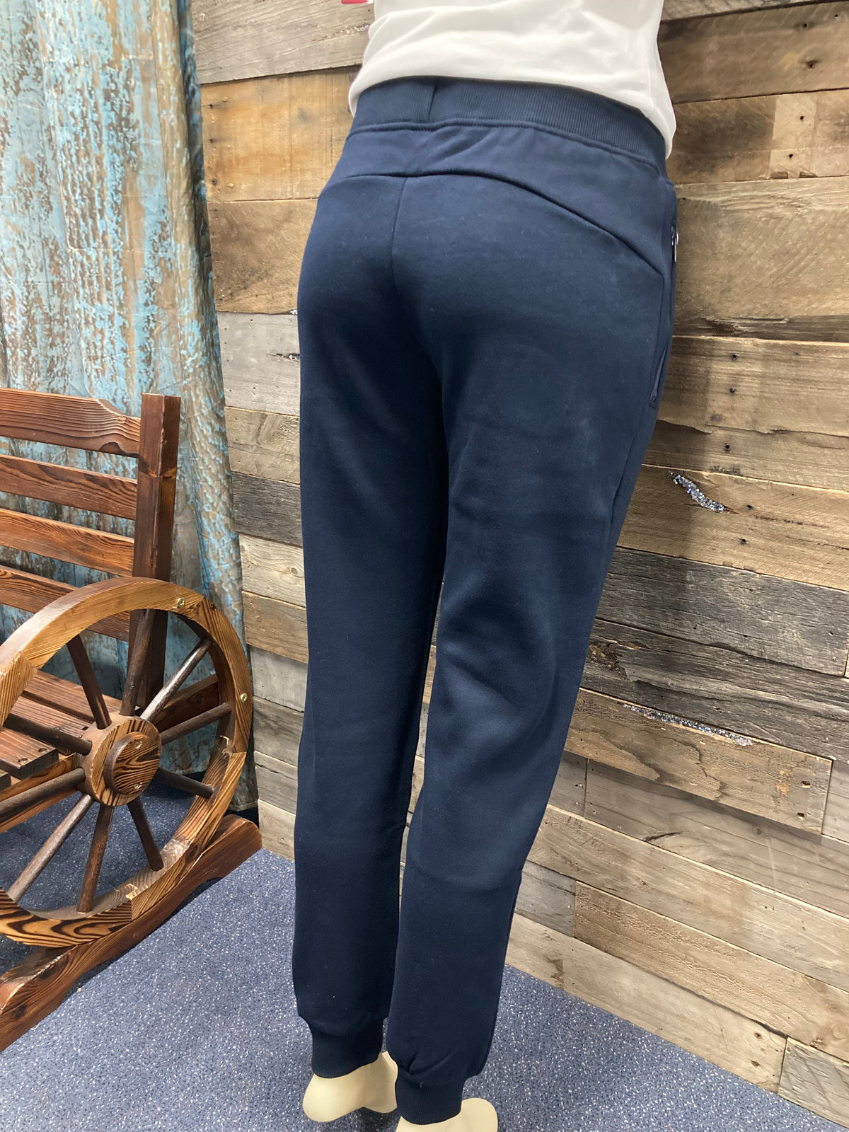 Hot Pink/Navy AWW Ladies Fleece Track Pants SALE AU16 left
