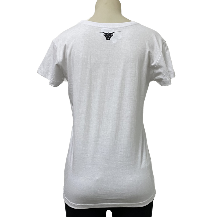 White/Black Ladies AWW Logo Short Sleeve Shirt SALE