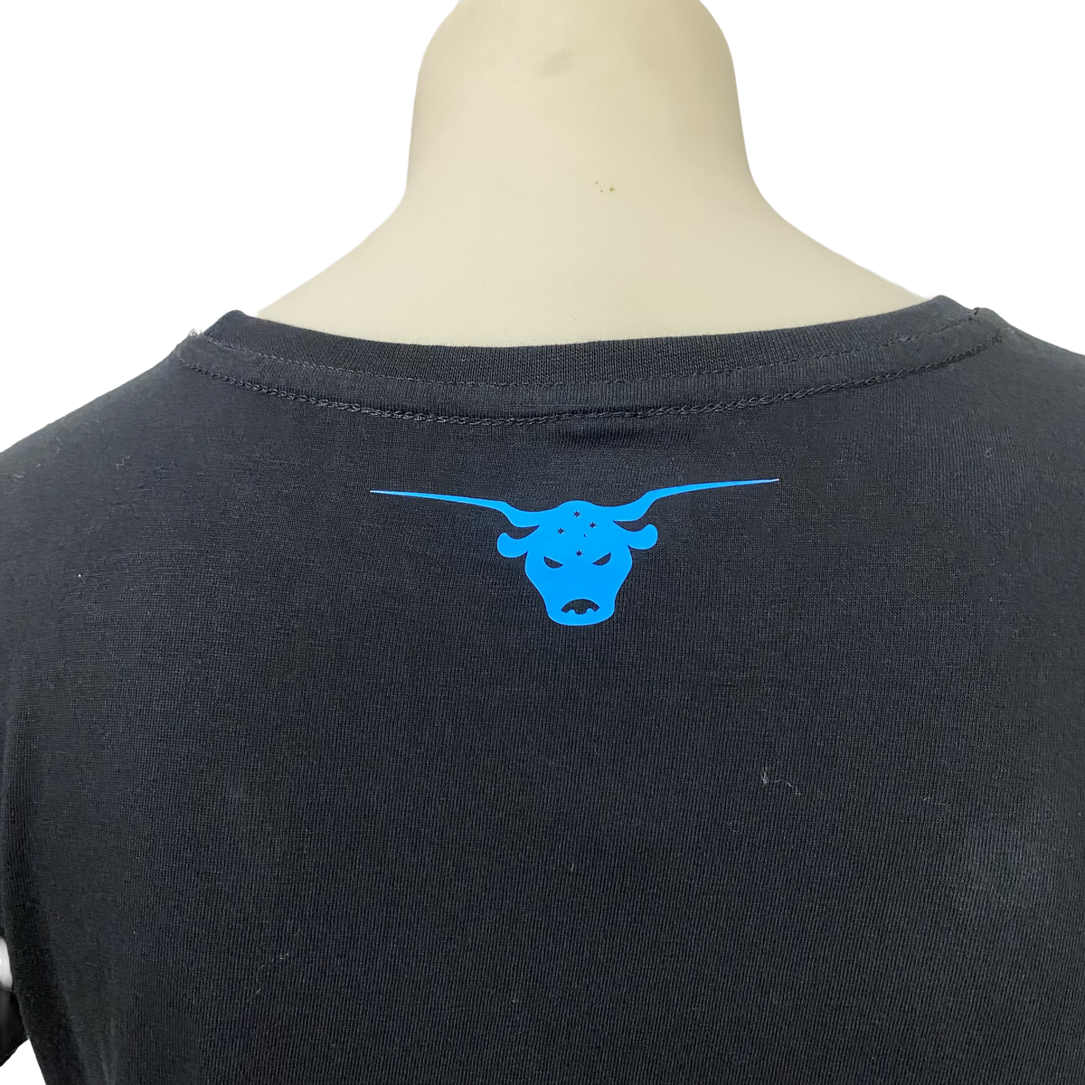 Black/Blue Ladies AWW Logo Short Sleeve Shirt AU8-14 Left SALE