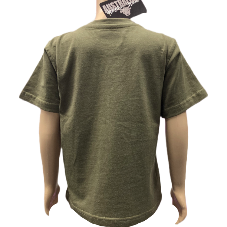 Ride Em Cowboy Toddler Boy's Olive AWW Shirt Sz00, 0 & 6 Left SALE