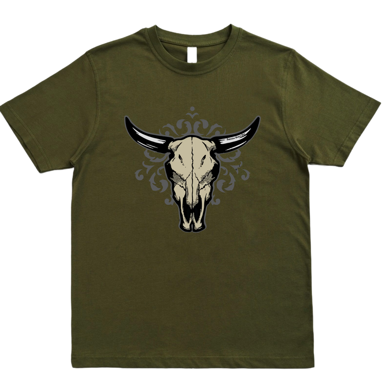 Flourish Bull Men's Olive AWW Shirt Sz Small & 3XL Left SALE