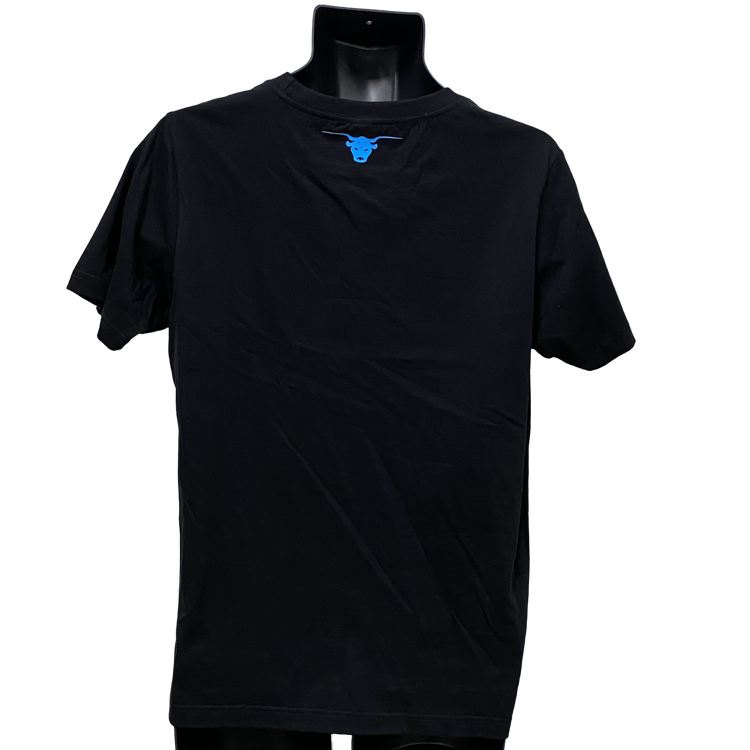 Black/Blue Men's AWW Logo Short Sleeve Shirt SzXS & 3XL Left SALE