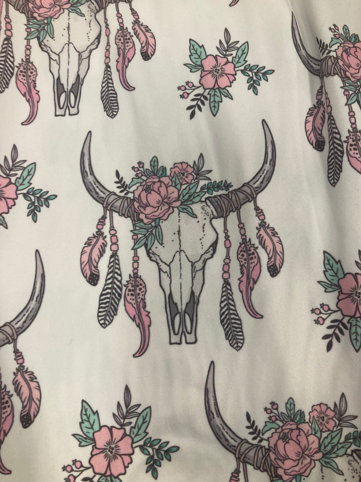 Western Longhorn Dreams Grey Ladies Pyjama Set AU12 Left SALE