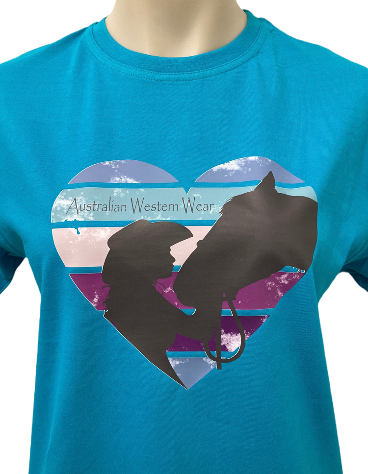 Twilight Kisses Teen Girls Turquoise AWW Shirt Sz8, 14 & 16 Left SALE