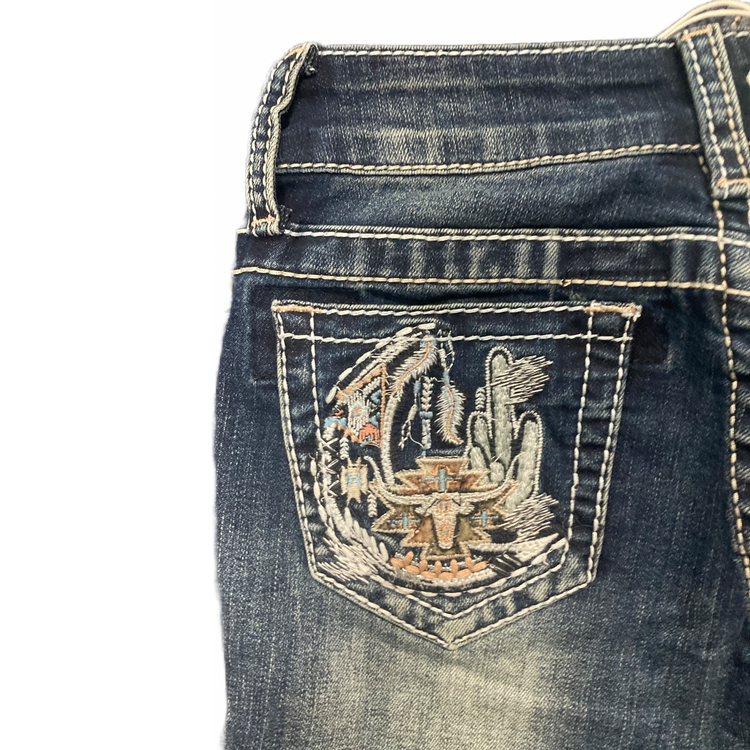 Longhorn Western Scene Youth Girls Grace In LA Bootcut Jeans AU7 Left SALE