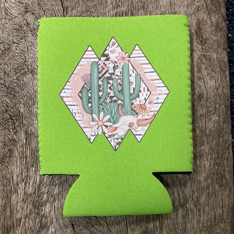 Desert Cactus Green AWW Graphic Stubby Cooler