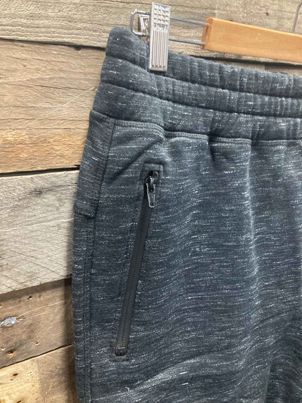 Mens Black Marl Heavy Fleece Track Pants ON SALE 4XL Left