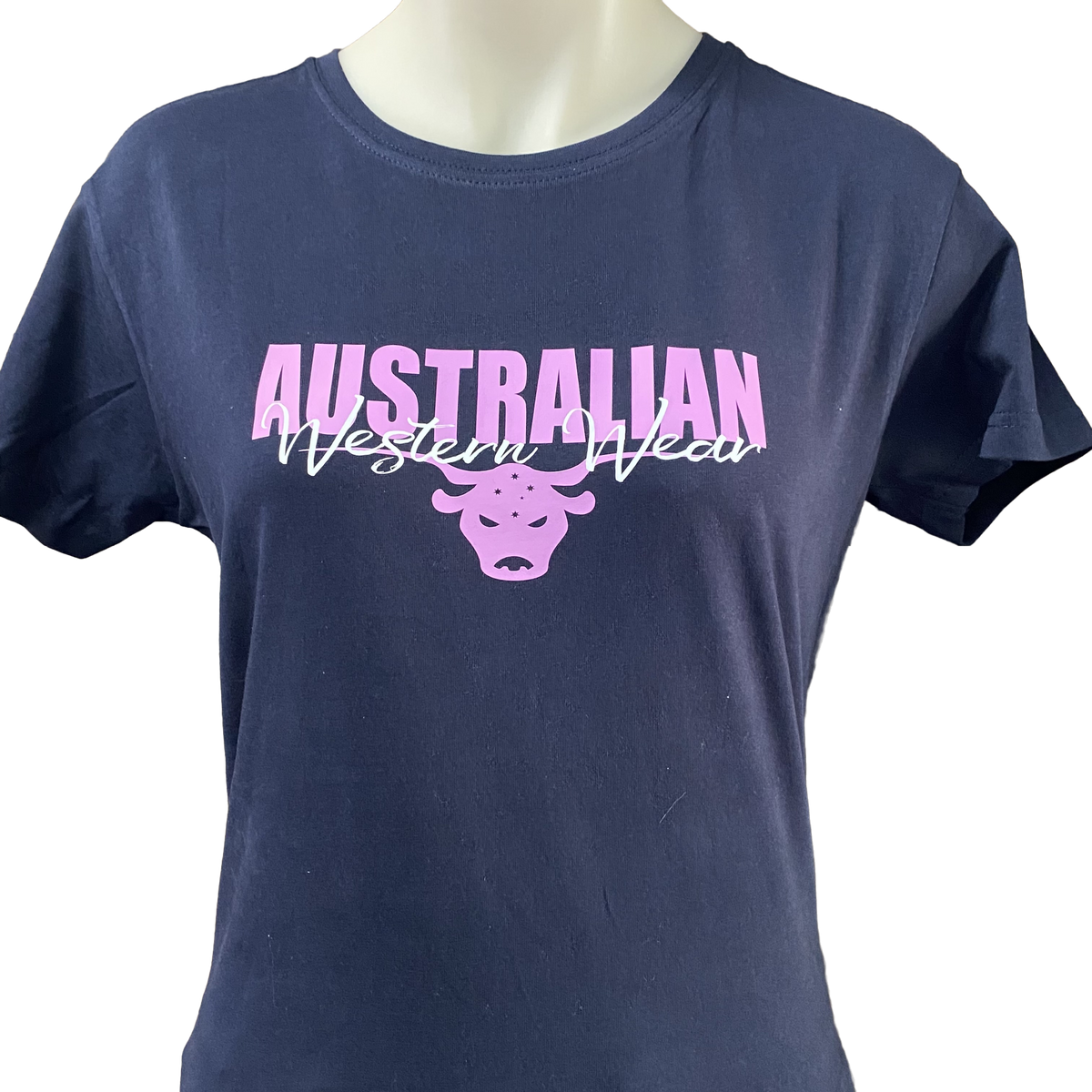 Navy/Pink Ladies AWW Logo Shirt AU10 Left SALE