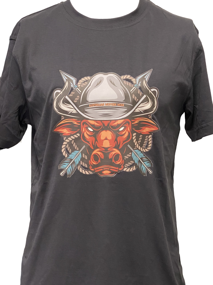 Fierce Bull Men's Charcoal AWW Shirt Sz Small & Large Left SALE