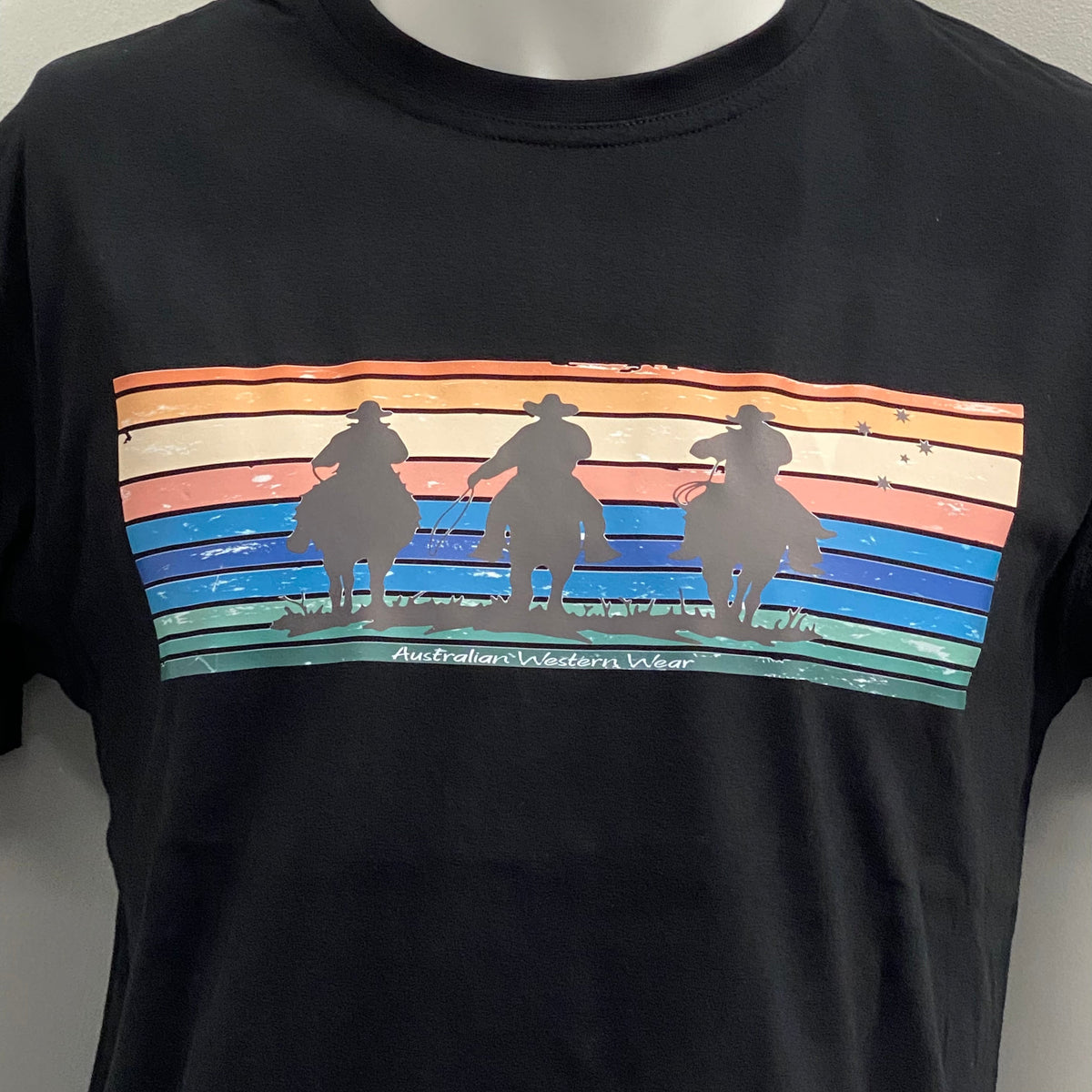 Ride Em Cowboy Teen Boy's Black AWW SS Graphic Shirt SALE