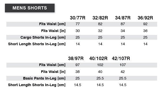Mens Navy Tradie Flex Cargo Shorts Sz30 & 32 Left SALE