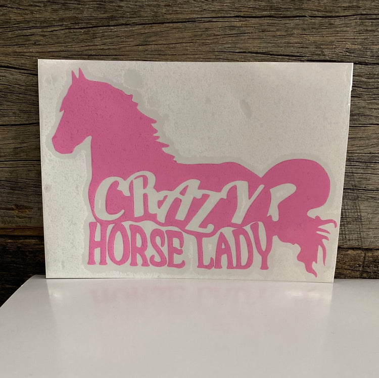 Crazy Horse Lady Sticker