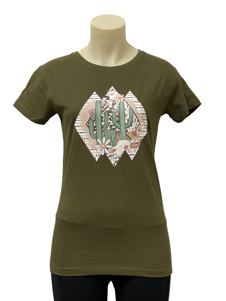 Desert Days Ladies Olive AWW Shirt AU6 AU8 AU14 SALE