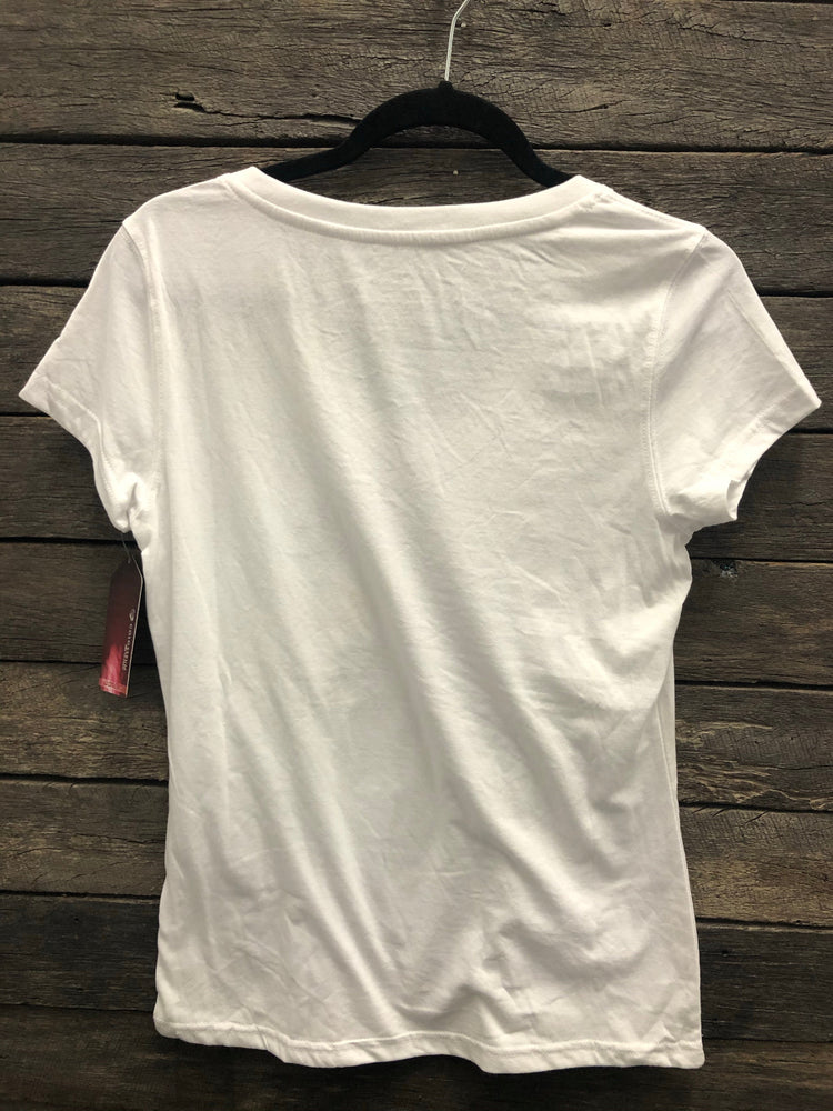 White Grace In LA Short Sleeve Cotton T-Shirt AU12 & 14 SALE