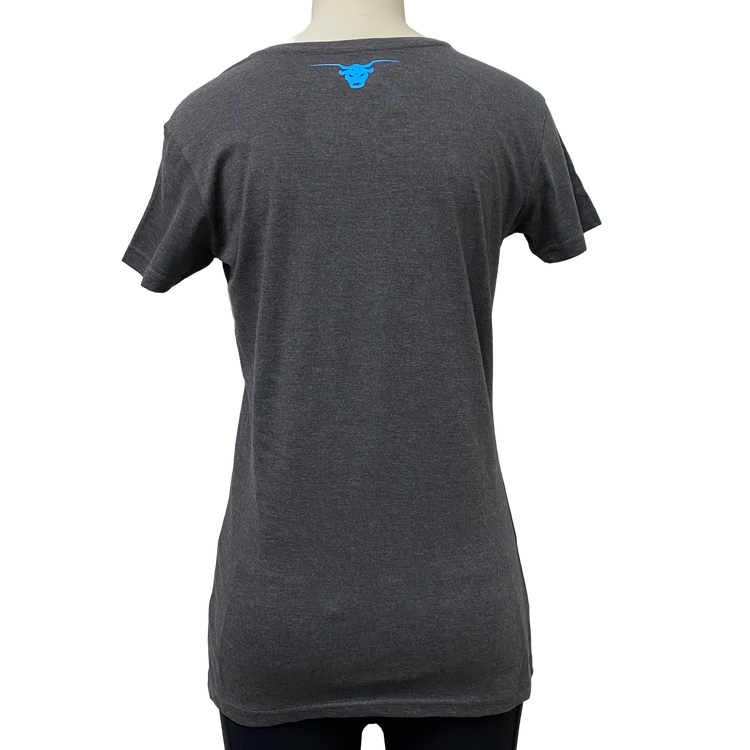 Ladies Charcoal Australian Western Wear With Blue/White V-Neck Shirt AU8 & AU12 Left SALE