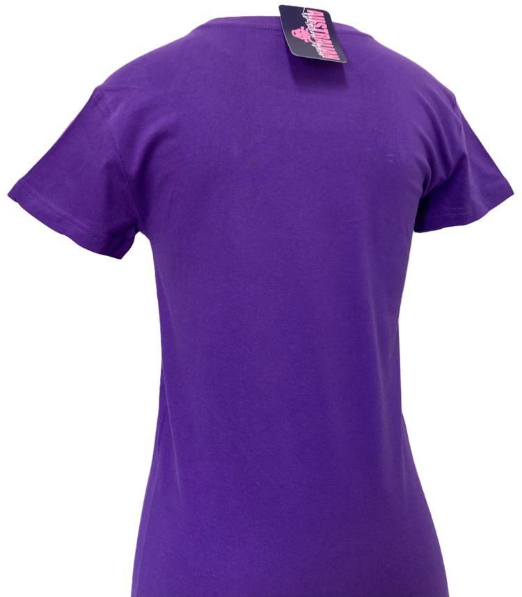 Sunset Horse Ladies Purple AWW Shirt AU6, AU8 Left SALE
