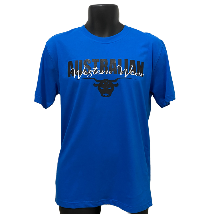 Blue Australian Western Wear Mens Shirt Sz Medium, XL, 2XL & 3XL Left SALE