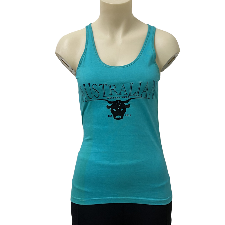 Australian Western Wear Green Tank Top ON SALE AU16 Left