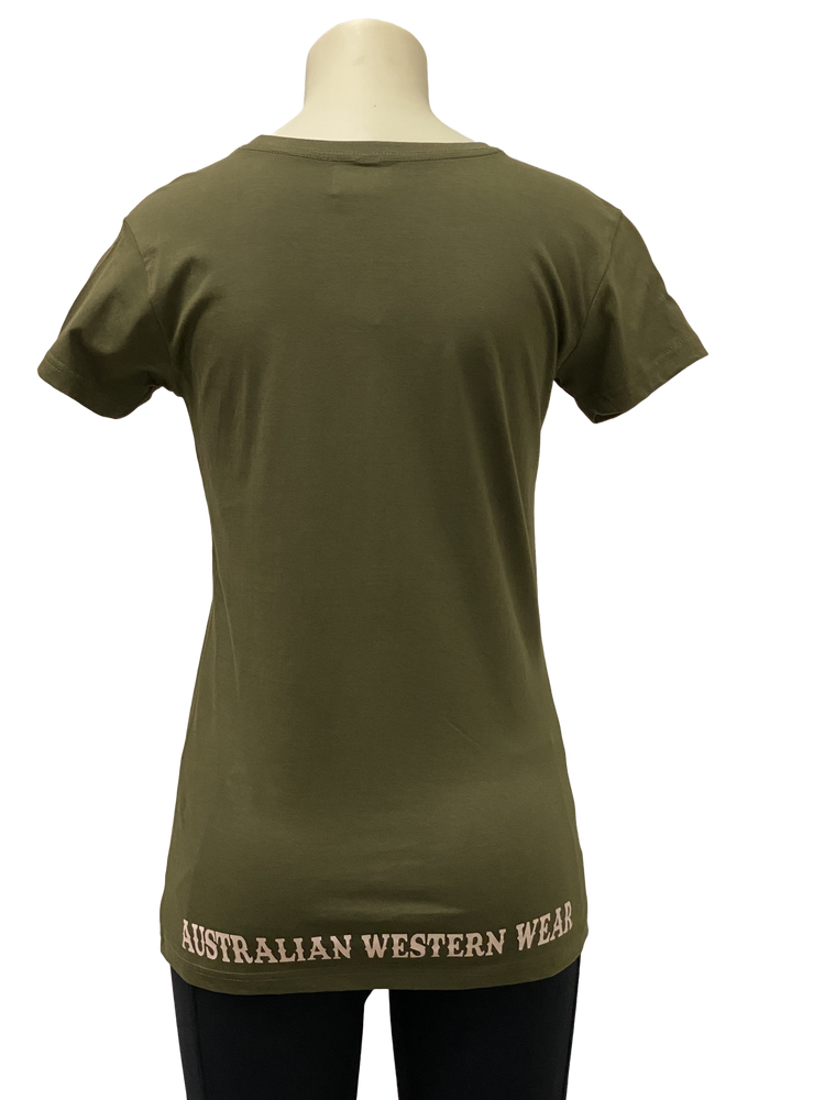 Desert Days Ladies Olive AWW Shirt AU6 AU8 AU14 SALE