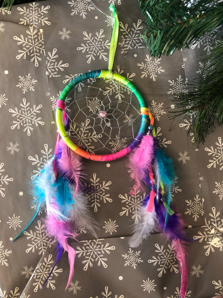 Fluro Rainbow Dreamcatcher