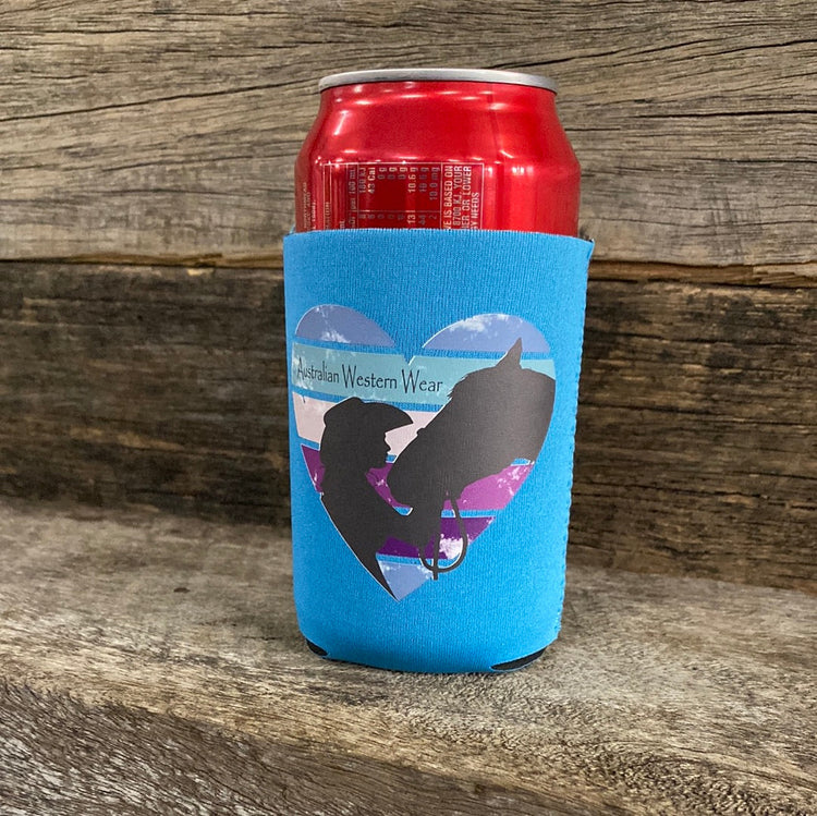 Twilight Kisses Turquoise AWW Graphic Stubby Cooler NEW