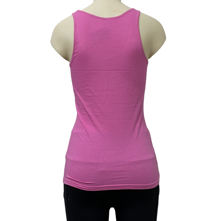 Summer Vibes Pink Ladies Fitted Tank Top AU8-AU16 Left SALE